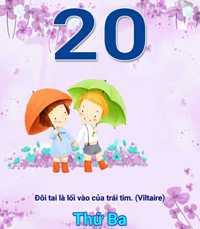 Đề thi học kì 2 môn Toán lớp 1 – Đề số 5 I. Phần trắc nghiệm (3 điểm): Khoanh vào đáp án đặt trước câu trả lời đúng: Câu 1 (0,5 điểm): Số 83 được đọc là: A. Tám ba	B. Tám mươi ba C. Tám và ba	D. Tám mươi ba đơn vị Câu 2 (0,5 điểm): Sắp xếp các số 74, 27, 84, 11 theo thứ tự từ bé đến lớn được: A. 84, 74, 27, 11	B. 11, 27, 74, 84 C. 11, 27, 84, 74	D. 27, 11, 74, 84 Câu 3 (0,5 điểm): Số liền sau của số 63 là số: A. 68	B. 66	C. 64	D. 62 Câu 4 (0,5 điểm): Nhìn vào tờ lịch, hôm nay là ngày:   A. 18	B. 19	C. 20	D. 21 Câu 5 (0,5 điểm): Hình dưới đây có bao nhiêu hình lập phương?   A. 10 hình	B. 9 hình	C. 8 hình	D. 7 hình Câu 6 (0,5 điểm): Đồng hồ dưới đây chỉ:   A. 8 giờ	B. 9 giờ	C. 10 giờ	D. 12 giờ II. Phần tự luận (7 điểm) Bài 1 (3 điểm):  a) Đặt tính rồi tính: 23 + 15	78 – 25  b) Tính nhẩm 1 + 1 + 1 + 7 =   	10 – 2 – 5 – 3 =    c) Điền dấu <, >, = vào chỗ chấm: 46 … 47 	34 … 24	20 + 10 … 60 – 30  Bài 2 (1 điểm): Điền số thích hợp vào chỗ chấm: + Số 33 gồm … chục và ….đơn vị. + Số ….gồm 7 chục và 2 đơn vị. + Số 65 là số liền sau của số …. + Số …là số liền trước của số 21. Bài 3 (1,5 điểm): Điền số thích hợp vào chỗ chấm: Hình bên có: …..hình tròn	  Bài 4 (1,5 điểm): Viết phép tính rồi nói câu trả lời: Mẹ có 48 quả táo. Mẹ cho Lan 15 quả táo. Hỏi mẹ còn lại bao nhiêu quả táo?   Đáp án đề thi học kì 2 môn Toán lớp 1 – Đề số 5 I. Phần trắc nghiệm Câu 1	Câu 2	Câu 3	Câu 4	Câu 5	Câu 6 B	B	C	A	C	A II. Phần tự luận Bài 1: a) Học sinh tự đặt phép tính rồi tính: 23 + 15 = 38	78 – 25 = 53 b)  1 + 1 + 1 + 7 =  10	10 – 2 – 5 – 3 = 0 c)  46 < 47 	34 > 24	20 + 10 = 60 – 30  Bài 2: + Số 33 gồm 3 chục và 3 đơn vị. + Số 72 gồm 7 chục và 2 đơn vị. + Số 65 là số liền sau của số 64. + Số 20 là số liền trước của số 21. Bài 3: Hình bên có 21 hình tròn. Bài 4: Phép tính: 48 – 15 = 33 Trả lời: Mẹ còn lại 33 quả táo.