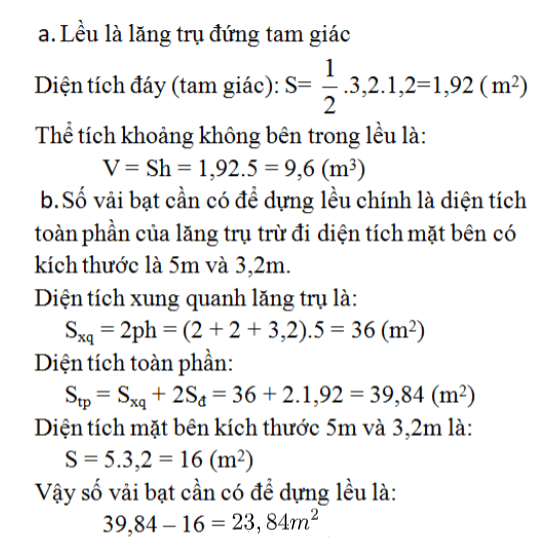 Bài 56 trang 129 SGK Toán 8 tập 2