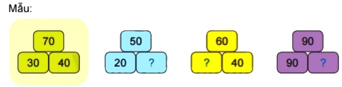 Bài 4 trang 18 Toán lớp 2 tập 1 SGK Chân trời sáng tạo