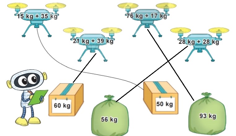 Bài 3 trang 77 Toán lớp 2 tập 1 SGK Kết nối tri thức với cuộc sống