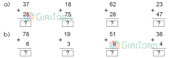 Bài 1 trang 62 Toán lớp 2 tập 1 SGK Cánh Diều