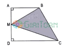 Cho hình H được tạo bởi hình bình hành và hình thoi như hình vẽ bên. Tính diện tích hình H trên.