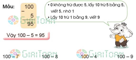 Bài 4 trang 73 Toán lớp 2 tập 1 SGK Cánh Diều