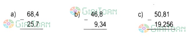 Bài 1 trang 54 Toán lớp 5