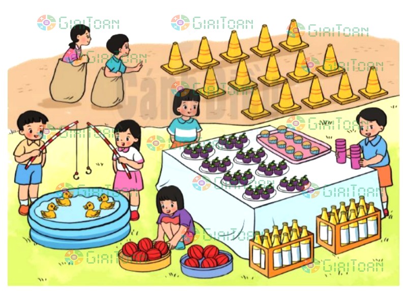 Bài 3 trang 40 Toán lớp 2 tập 2 SGK Cánh Diều