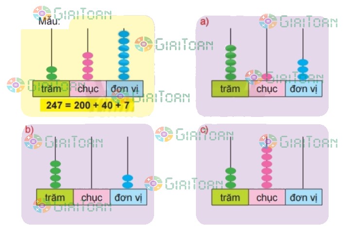 Bài 1 trang 51 Toán lớp 2 tập 2 SGK Chân trời sáng tạo