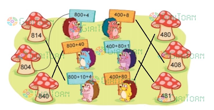 Hoạt động 1 trang 55 Toán lớp 2 tập 2 SGK Kết nối tri thức với cuộc sống