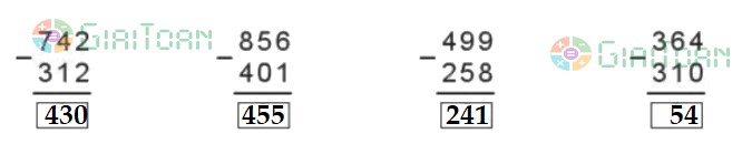 Bài 1 trang 60 Toán lớp 2 tập 2 SGK Cánh Diều