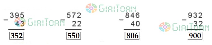 Bài 3 trang 61 Toán lớp 2 tập 2 SGK Cánh Diều