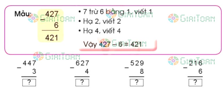 Bài 4 trang 61 Toán lớp 2 tập 2 SGK Cánh Diều