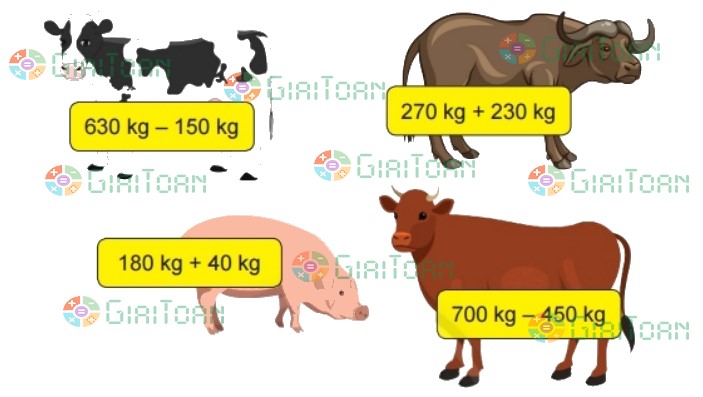 Bài 1 trang 93 Toán lớp 2 tập 2 SGK Chân trời sáng tạo