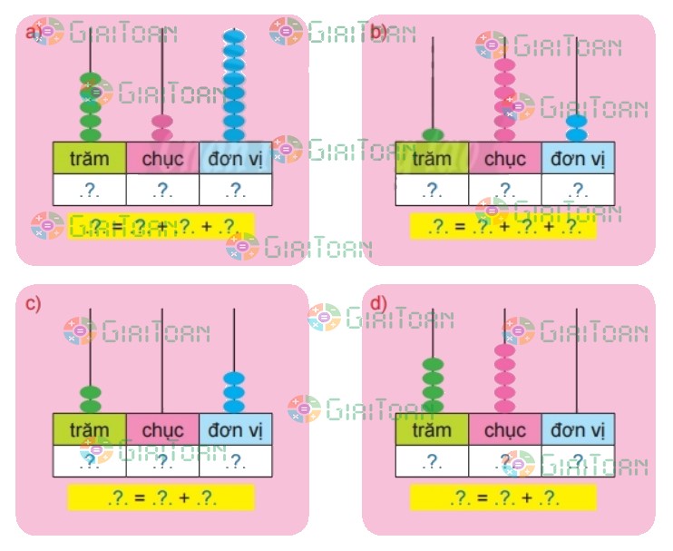Bài 1 trang 99 Toán lớp 2 tập 2 SGK Chân trời sáng tạo