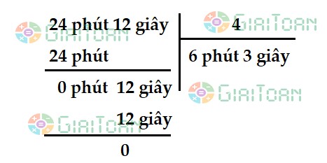 Cách chia số đo thời gian cho một số
