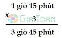 Cách nhân số đo thời gian với một số