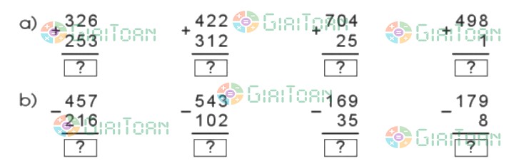 Bài 1 trang 62 Toán lớp 2 tập 2 SGK Cánh Diều