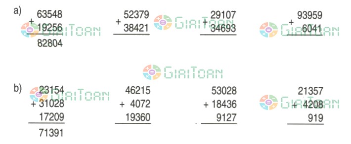 Bài 1 trang 156 Toán lớp 3