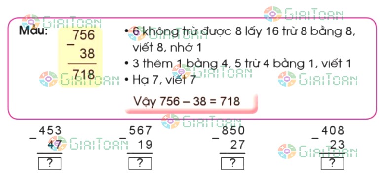 Bài 3 trang 72 Toán lớp 2 tập 2 SGK Cánh Diều