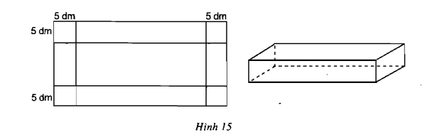 Từ một miếng tôn hình chữ nhật người ta cắt ở bốn góc bốn hình vuông có cạnh bằng 5dm