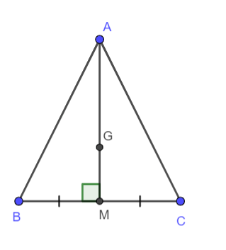 Cho tam giác ABC cân tại A, đường trung tuyến AM. a. Chứng minh rằng: ΔABM = ΔACM
