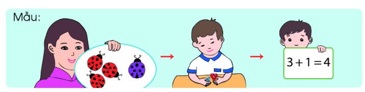 Bài 1 Toán lớp 1 trang 55 sách Chân trời sáng tạo