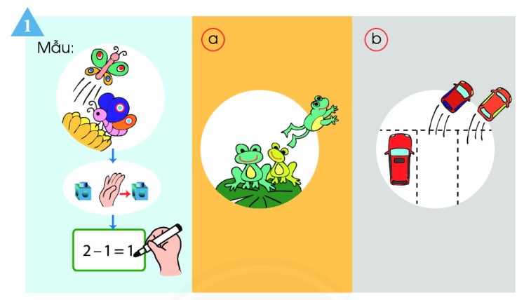 Bài 1 Toán lớp 1 trang 63 sách Chân trời sáng tạo