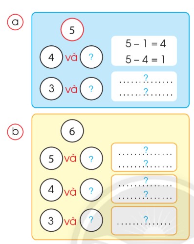 Bài 1 Toán lớp 1 trang 65 sách Chân trời sáng tạo