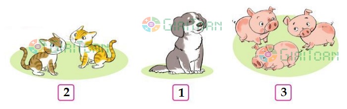 Bài 1 Toán lớp 1 trang 11 sách Cánh Diều