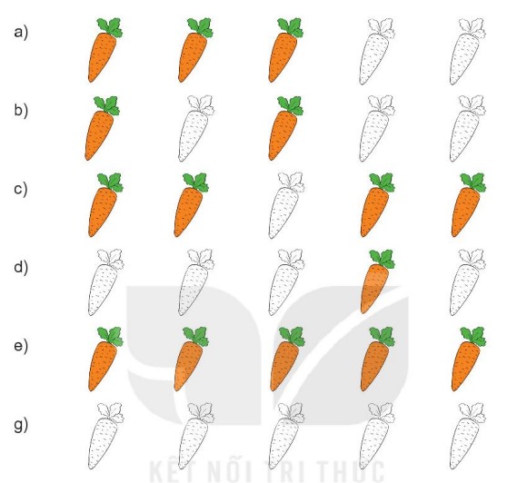 Bài 3 Toán lớp 1 trang 11 sách Kết nối tri thức
