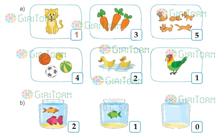 Hoạt động 2 Toán lớp 1 trang 9 sách Kết nối tri thức