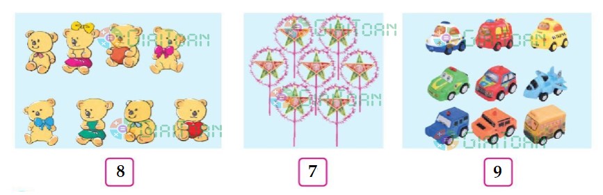 Bài 1 Toán lớp 1 trang 15 sách Cánh Diều