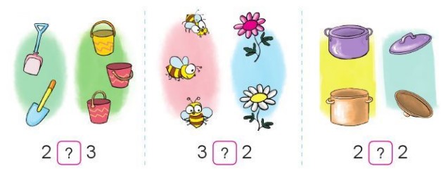 Bài 2 Toán lớp 1 trang 25 sách Cánh Diều