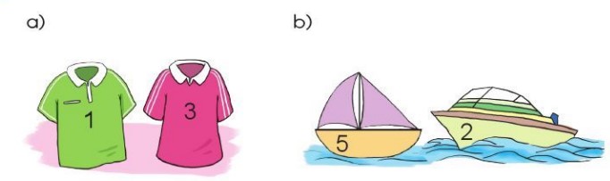 Bài 4 Toán lớp 1 trang 25 sách Cánh Diều