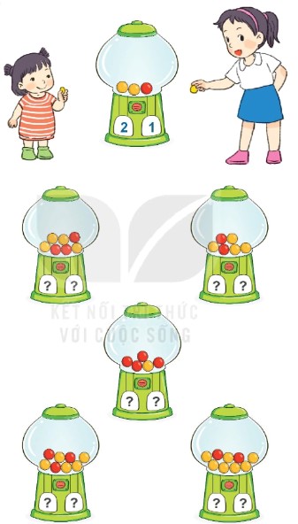 Bài 3 Toán lớp 1 trang 37 sách Kết nối tri thức