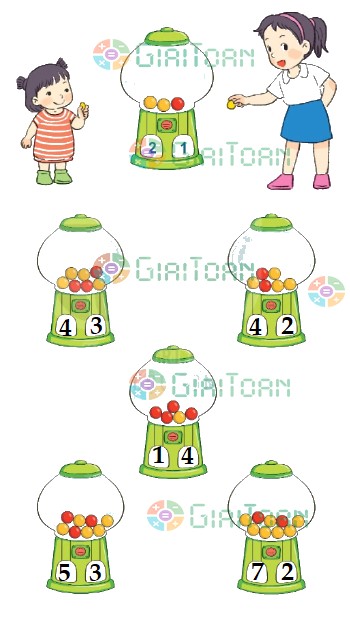 Bài 3 Toán lớp 1 trang 37 sách Kết nối tri thức