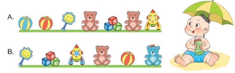 Bài 1 Toán lớp 1 trang 44 sách Kết nối tri thức