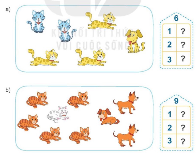 Bài 4 Toán lớp 1 trang 45 sách Kết nối tri thức