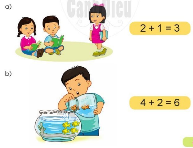 Bài 3 Toán lớp 1 trang 37 sách Cánh Diều