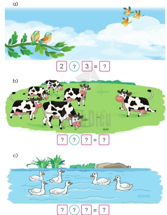 Bài 4 Toán lớp 1 trang 43 sách Cánh Diều