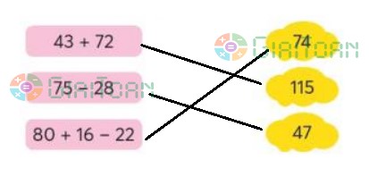 Bài 2 Toán lớp 3 trang 32 sách Chân trời sáng tạo