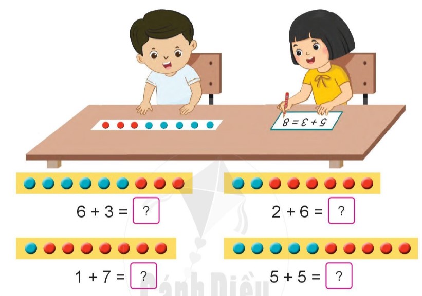 Bài 1 Toán lớp 1 trang 46 sách Cánh Diều