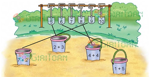 Bài 2 Toán lớp 1 trang 46 sách Cánh Diều