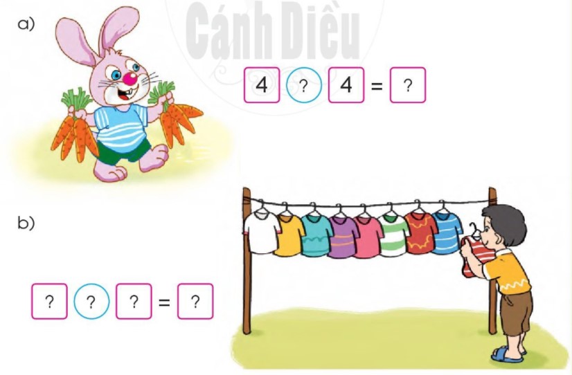 Bài 3 Toán lớp 1 trang 45 sách Cánh Diều