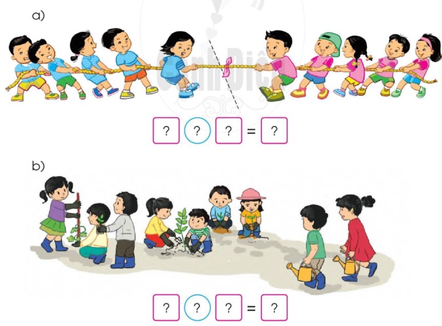 Bài 3 Toán lớp 1 trang 49 sách Cánh Diều