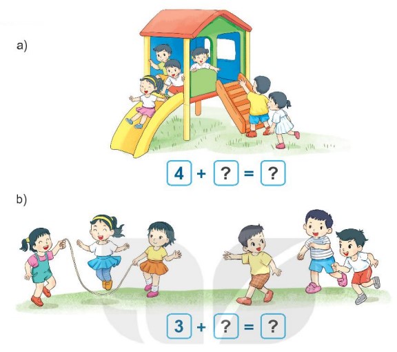 Hoạt động 2 Toán lớp 1 trang 61 sách Kết nối tri thức