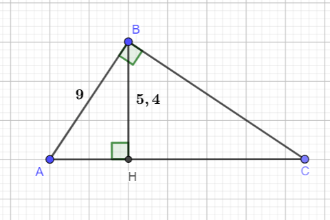 Cho tam giác ABC vuông tại B có đường cao BH