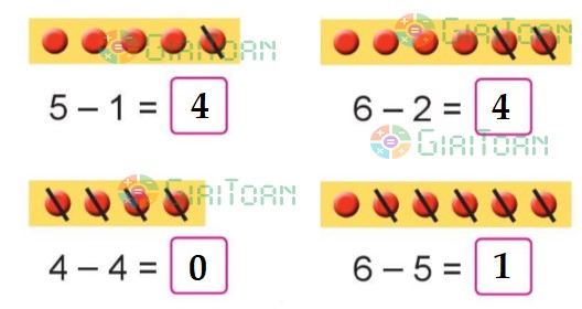 Bài 1 Toán lớp 1 trang 58 sách Cánh Diều
