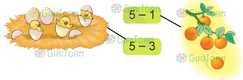 Bài 2 Toán lớp 1 trang 55 sách Cánh Diều