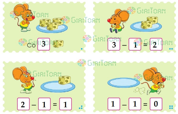 Bài 3 Toán lớp 1 trang 57 sách Cánh Diều