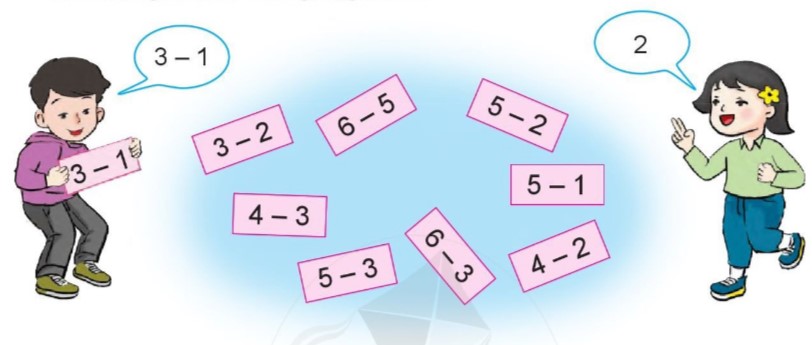 Bài 1 Toán lớp 1 trang 62 sách Cánh Diều