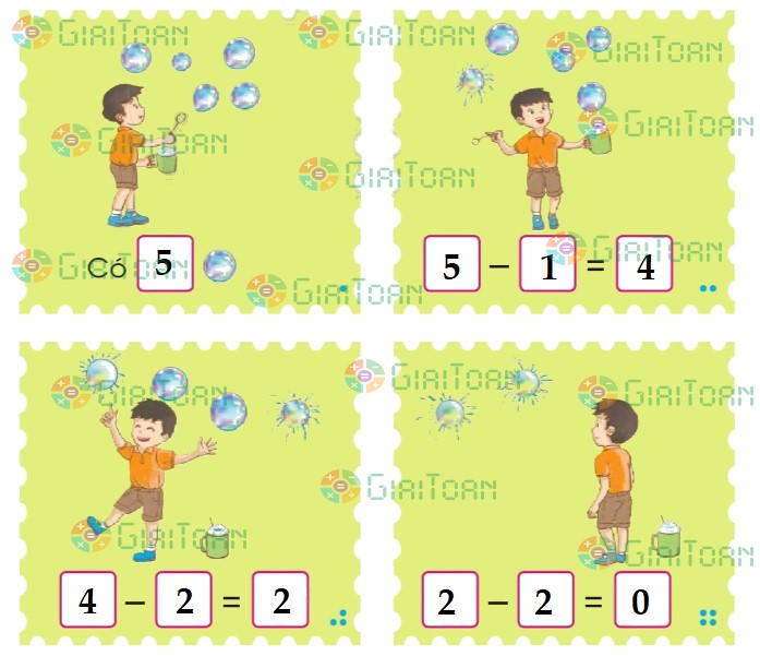 Bài 5 Toán lớp 1 trang 61 sách Cánh Diều